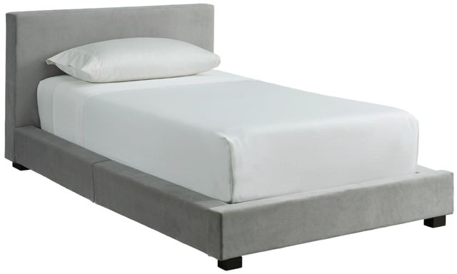 Signature Design by Ashley® Chesani Gray Twin Upholstered Bed-1