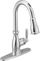 Moen® U By Moen Brantford® Chrome Single Handle High Arc Pulldown Kitchen Smart Faucet™-1