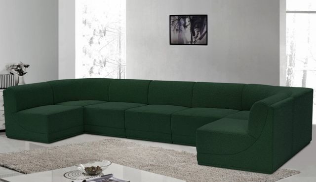 Meridian Furniture Ollie 7-Piece Green Sectional-3