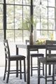 Signature Design by Ashley® Bridson 5-Piece Gray Counter Height Dining Table Set-4