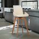 Armen Living Baylor Cream 26" Swivel Counter Stool-3