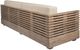 Armen Living Vivid Brown/Taupe Wooden Outdoor Sofa with Cushions-2