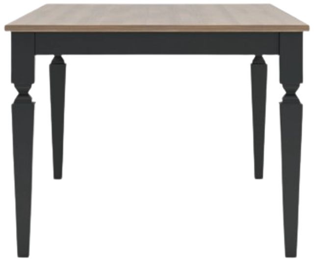 Signature Design by Ashley® Brenkerton Grayish Brown Rectangular Dining Table with Black Base-2