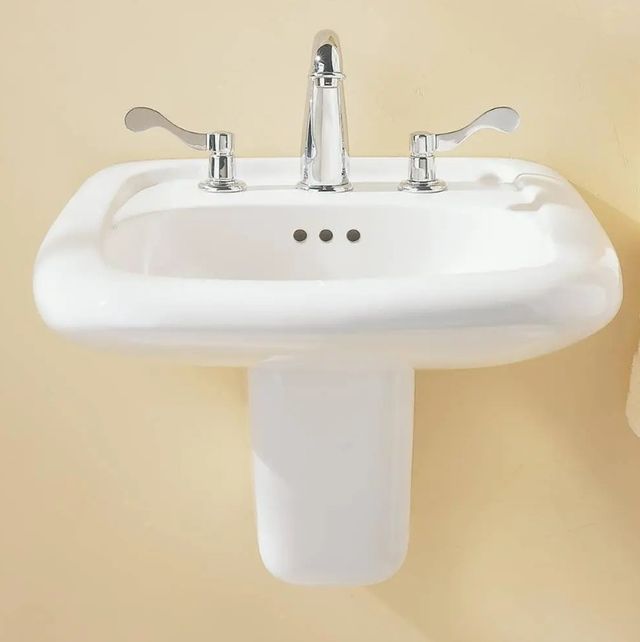 American Standard Murro® White Wall-Hung EverClean® Sink with 4" Centerset-1