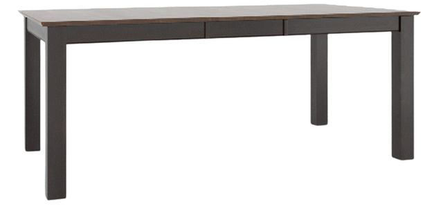Canadel Customizable Cognac Washed 30" Rectangular Table with Ebony Washed Legs-1