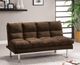 Furniture of America® Saratoga Dark Brown Futon Sleeper Sofa-1