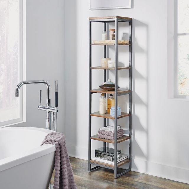 homestyles® Barnside Gray Seven Tier Shelf-4