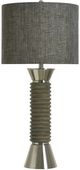 StyleCraft Norman Wyatt Home Ridgeland Brushed Steel/Garrison Gray Poly Table Lamp-0