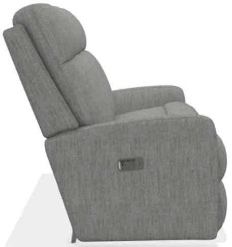 La-Z-Boy® Finley Smoke Power Wall Reclining Sofa with Headrest and Lumbar-2