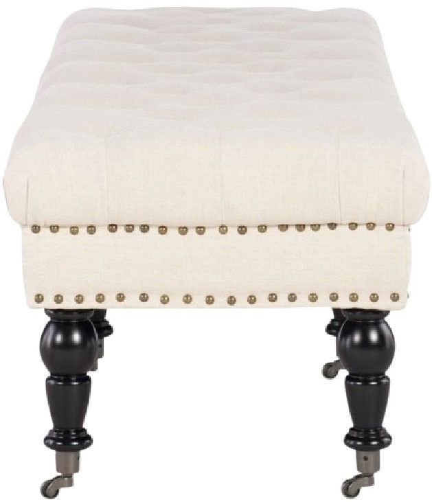 Linon Isabelle Natural 62" Accent Bench-4