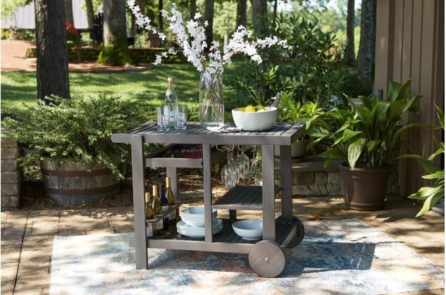 Signature Design by Ashley® Kailani Gray Serving Cart-2