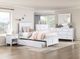 Homelegance Rowan & Rue White Twin Panel Bed with Trundle-2