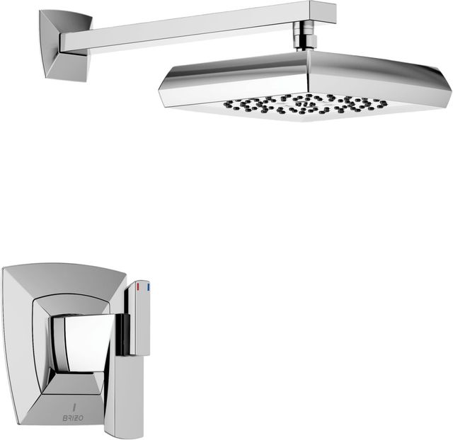 Brizo Vettis® Polished Chrome TempAssure® Thermostatic Shower Only Trim-0
