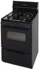 Premier 24" Black Freestanding Gas Range-2