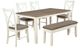 Powell® Jane 6-Piece Taupe/Vanilla White Dining Set-0
