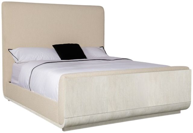 Hooker® Furniture Modern Mood Diamond/Inverness Natural Queen Upholstered Panel Bed-0