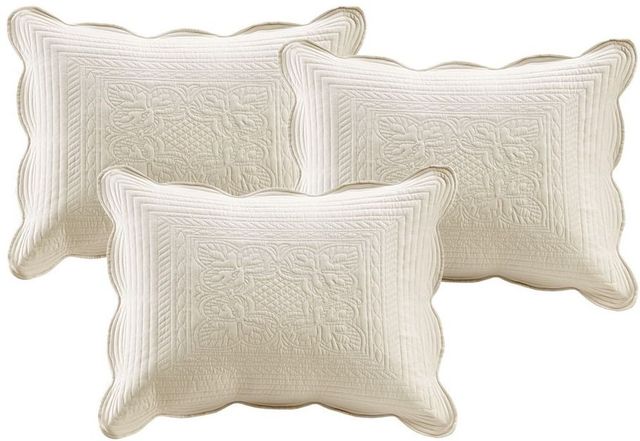 Olliix by Madison Park 6-Piece Cream Tuscany Reversible Scalloped Edge Daybed Cover Set-2