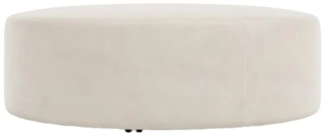 Bernhardt Lolo Bernhardt Living Beige Leather Ottoman-0