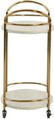 Signature Design by Ashley® Tarica Cream/Gold Bar Cart-2