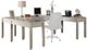 Parker House® Boca 3-Piece Cottage White U-Shape Desk Set-0