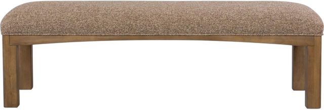 Modus Furniture Arden Malt Green/Tavern Brown Upholstered Bench -2