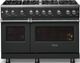 Viking® 5 Series 48" Antique Bronze Pro Style Gas (LP) Range with Polished Chrome Trim-3
