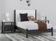 Signature Design by Ashley® Cadmori Black Twin Upholstered Panel Bed-2