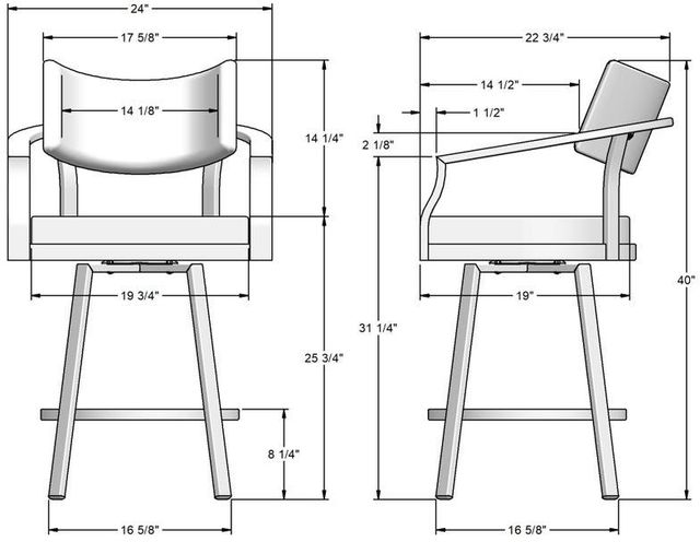 Amisco Customizable Jonas Swivel Counter Stool-1