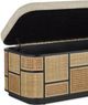 Currey & Company Anisa Caviar Black/Natural Storage Bench-4