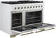 FORNO® Antico Alta Qualita 48" White Pro Style Dual Fuel Range-3