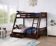Furniture of America® Emilee Espresso Twin/Full Bunk Bed-1