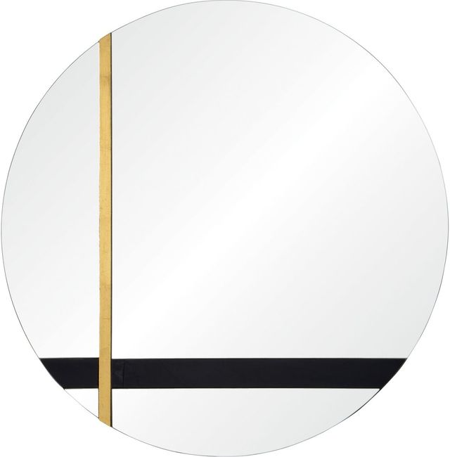Renwil® Gavin Gold Leaf And Black Mirror-0