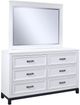 aspenhome® Hyde Park White Paint Landscape Mirror-3