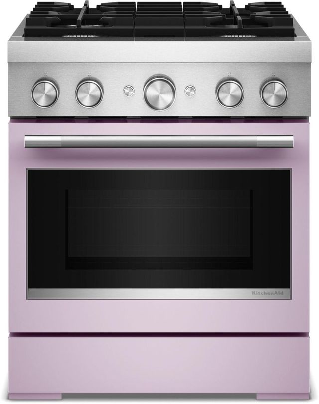 KitchenAid® 30" Wildflower Pro Style Dual Fuel Range with No Preheat Air Fry Mode-0