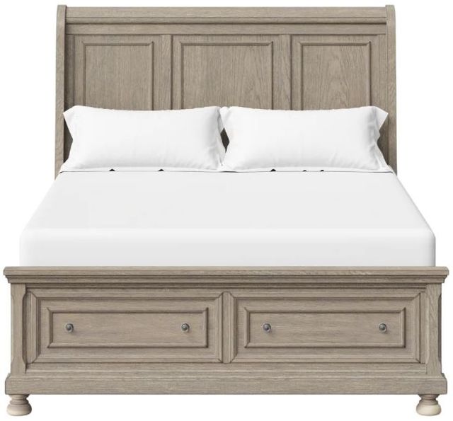 Bernards Prescott Gray King Storage Sleigh Bed-1
