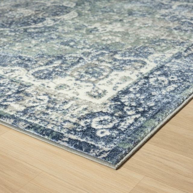 LR Home Antalya Beige/Teal 8'x10' Area Rug-4