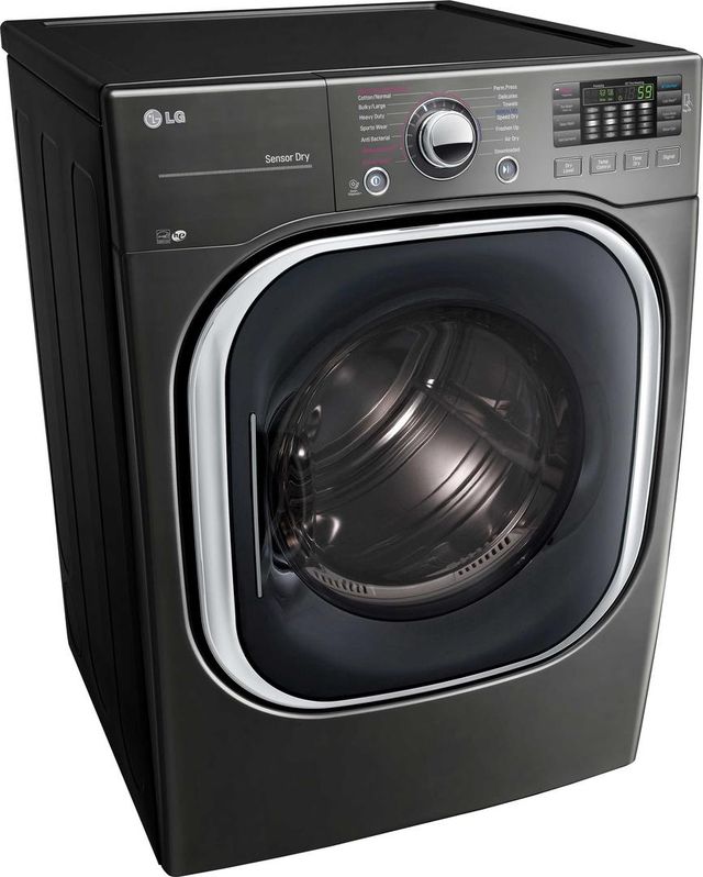 LG 7.4 Cu. Ft. Black Stainless Steel Front Load Electric Dryer-2