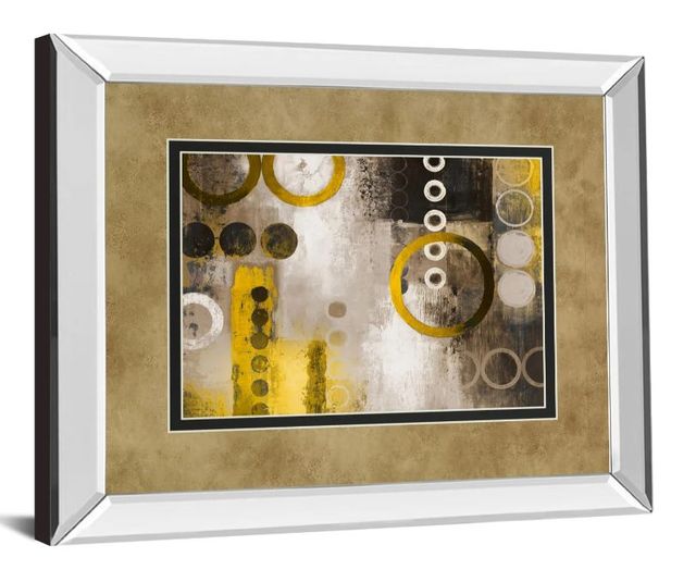 Classy Art Yellow Liberated by Â Michael Marcon Mirror Framed Wall Art-1