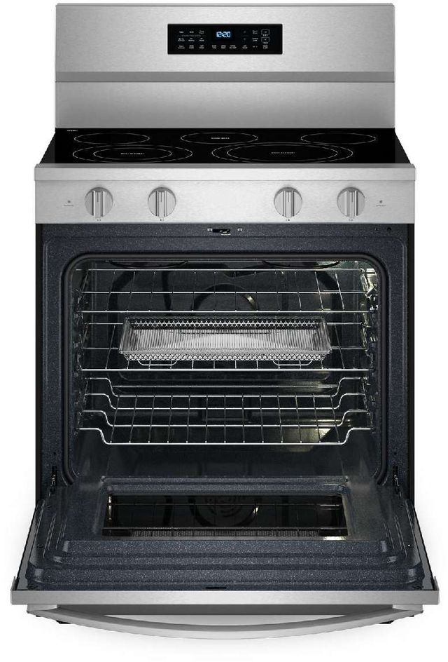 Whirlpool® 30'' FingerPrint Resistant Stainless Steel Freestanding Electric Range with Air Cooking Technology-2