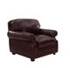 USA Premium Leather Bordeaux Chair-2