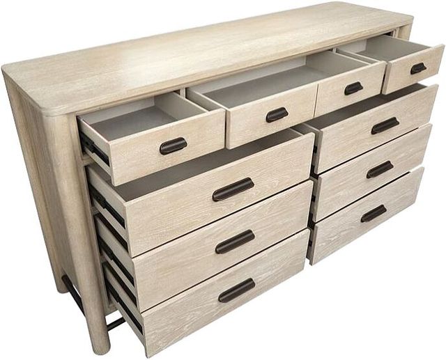 Magnussen Home® Sunset Cove Sanibel Brown Drawer Dresser with Metal Stretchers-3