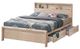 Furniture of America® Grange White Wash Queen Storage Panel Bed-0