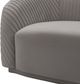 TOV Furniture Yara Pleated Grey Velvet Sofa-3