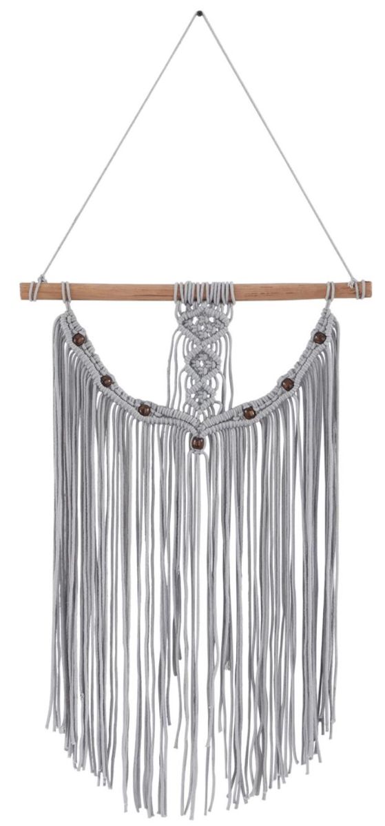 Deco Marche Gray 44” Macrame Wall Decor-0