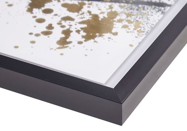 Olliix by Madison Park Posh Postures 2 Pieces Black and White Foiled Single Mat Framed Wall Art Set-3