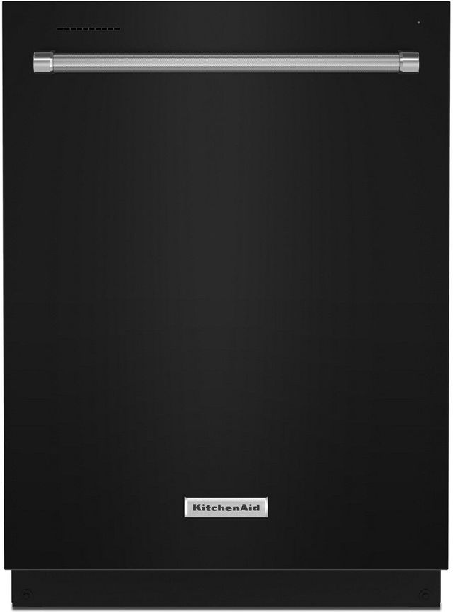KitchenAid® 24" Black Top Control Built In Dishwasher-0