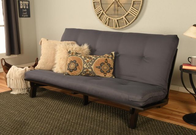 Kodiak Furniture Twill Gray 6" Foam Full Futon Mattress -1