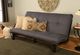 Kodiak Furniture Twill Gray 6" Foam Full Futon Mattress -1