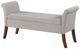 Coaster® Farrah Beige Upholstered Rolled Arms Storage Bench-3