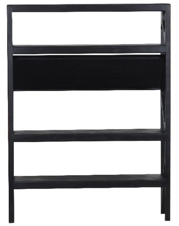 Porter International Designs Canberra Black Bookcase-3